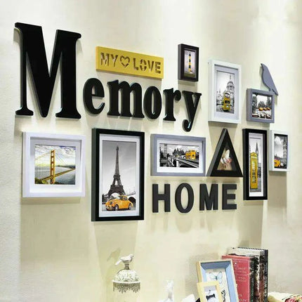 Rustic Charm 11-Piece Photo Frame Set for Cozy Home Decor - Très Elite