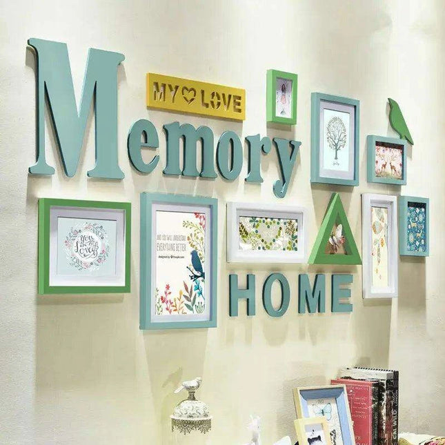 Rustic Charm 11-Piece Photo Frame Set for Cozy Home Decor