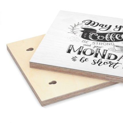 Rustic Elegance: Wooden Wall Art for Coffee Enthusiasts..