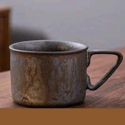 Rustic Japanese Artisan Ceramic Coffee Mug - Très Elite