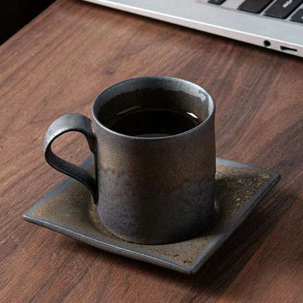 Rustic Japanese Artisan Ceramic Coffee Mug - Très Elite