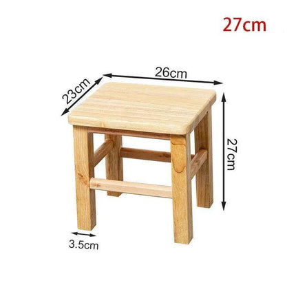 Rustic Kids' Round Wooden Bench - Stylish Multi-Use Stool for Home Decor..