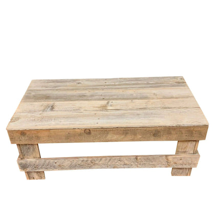 Rustic Reclaimed Wood Coffee Table for Farmhouse Living - Très Elite