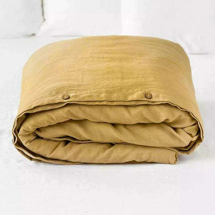 Washed Flax Linen Duvet Cover Set