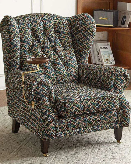 Elegant Leather Wingback Chair for Modern Living Areas