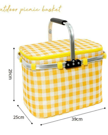 Stylish Outdoor Companion: Versatile Waterproof Picnic Handbag with Easy-Clean Features