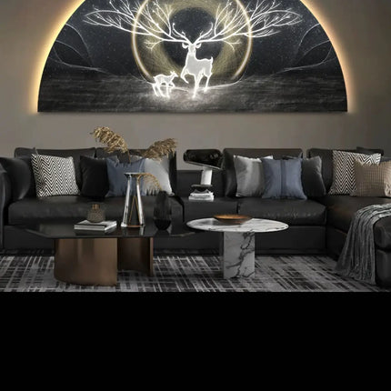 LED Reindeer Wall Art with Ambient Light
