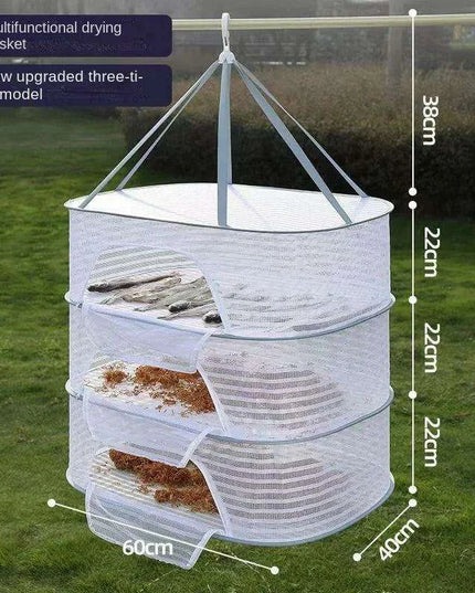 Collapsible Mesh Drying Net for Garments, Produce, and Beyond