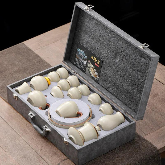 Elegant Ruyao Kung Fu Tea Set for a Refined Brewing Journey