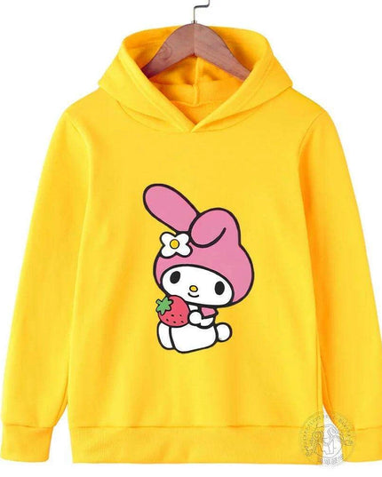 Adorable Sanrio Melody Girls' Cartoon Windbreaker for Spring and Autumn Fun