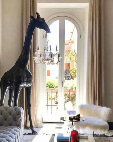 Elegant Giraffe Standing Lamp