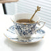 Timeless Vintage Charm: 200ml Elegant Ceramic Coffee Cup & Saucer Set for Sophisticated Tea Moments