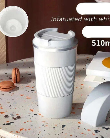 Sustainable 510ml Leakproof Ceramic Travel Mug with Insulation and Straw Hole