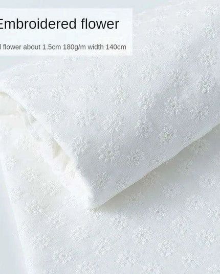 Elegant 100% Cotton White Lace Material