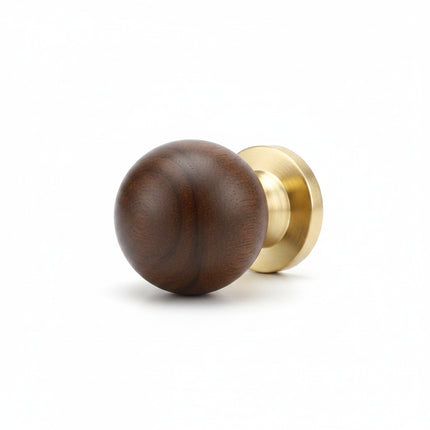 Classic Elegant Brass and Wooden Cabinet Wardrobe Door Handle Ancient