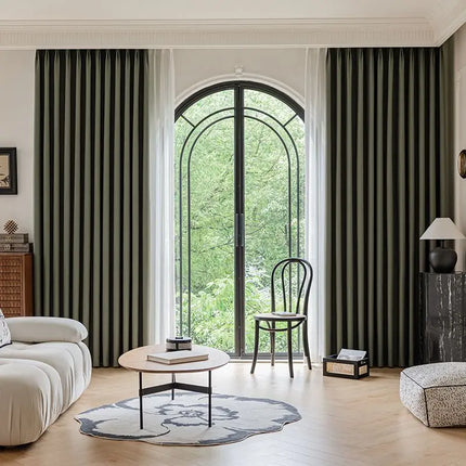Extra Long 95% Blackout Jacquard Curtain – Custom Size, Up to 310 cm Height
