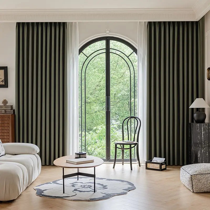 Extra Long 95% Blackout Jacquard Curtain – Custom Size, Up to 310 cm Height