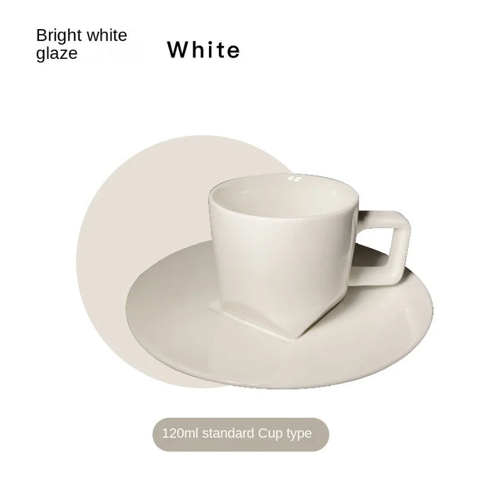 Italian Charm Espresso Cup and Saucer Set - Elevate Your Coffee Experience