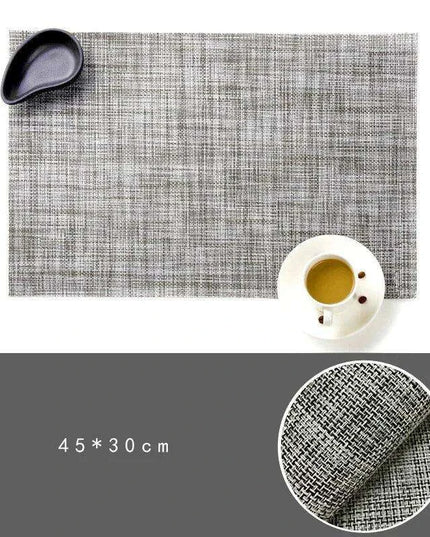 Elegant PVC Dining Table Placemats Set of 6 - Stylish Heat-Resistant Table Protection