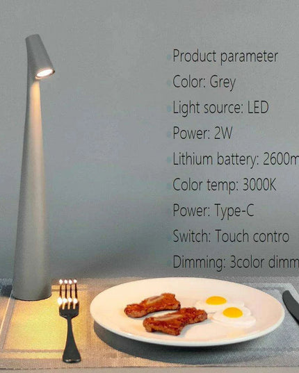 Touch-Sensitive LED Night Light with Customizable Brightness and Rechargeable Battery - Ideal for Children's Rooms, Hotels, and Nightstands