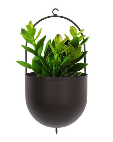 Chic Metal Hanging Planter - Stylish Accent for Home and Garden
