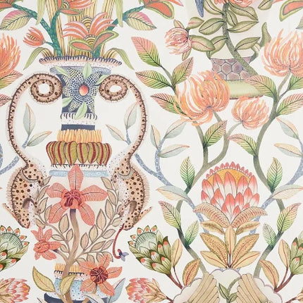 Tropical Monkey Wall Mural – Custom-Size, Multiple Finishes