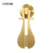 Lute Shape Cabinet Handle Brass Single Hole Cabinet Pull Bookcase Ward