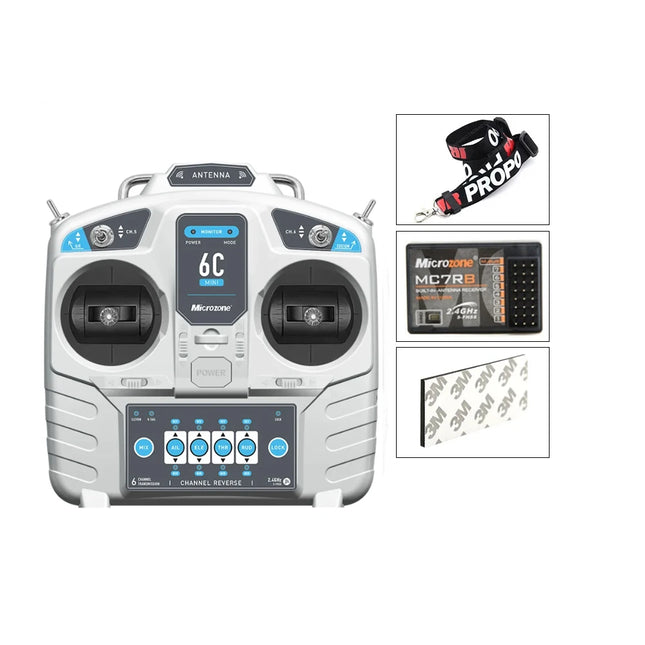 6-Channel 2.4 GHz RC Radio Transmitter with Receiver Options