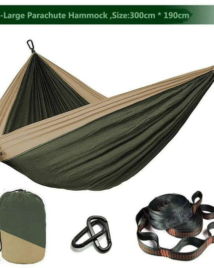 Zowee Ultimate Adventure Hammock Set with Tree Straps & Heavy-Duty Carabiners | Ultra-Durable Parachute Nylon