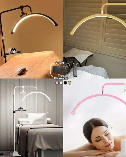 Professional LED Nail Salon Lamp with Remote Control and Built-in Metal Tray for Enhanced Beauty Treatments