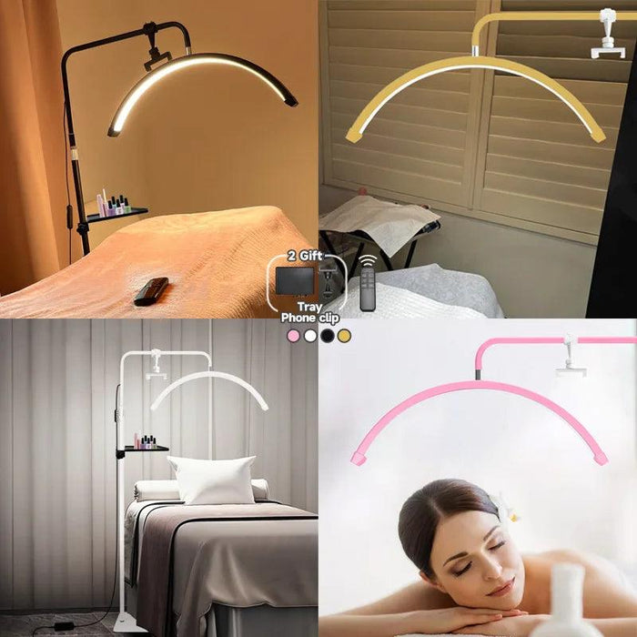 Professional LED Nail Salon Lamp with Remote Control and Built-in Metal Tray for Enhanced Beauty Treatments