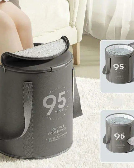 Collapsible Waterproof Foot Spa Bag - Portable Soak Basin for Ultimate Relaxation
