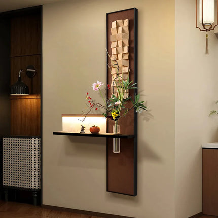 Solid Wood LED Corridor Wall Mural Lamp