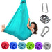 Versatile Nylon Swing Hammock for Sensory Therapy and Relaxation with Yoga Belts
