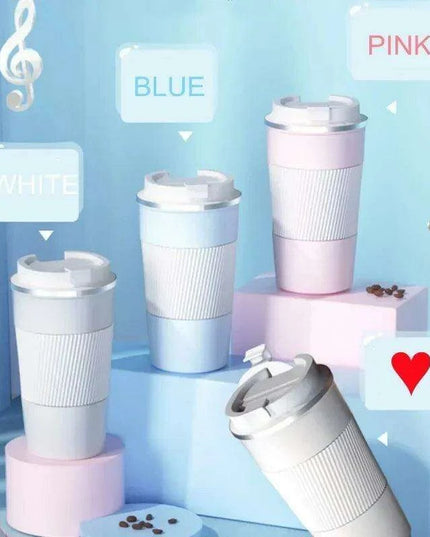 Sustainable 510ml Leakproof Ceramic Travel Mug with Insulation and Straw Hole