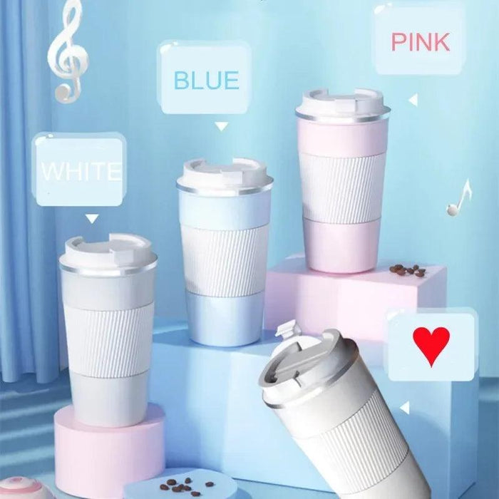Sustainable 510ml Leakproof Ceramic Travel Mug with Insulation and Straw Hole