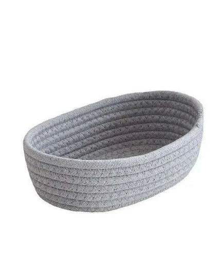 Scandinavian-Style Cotton Rope Desktop Storage Baskets - Chic Organization Solutions