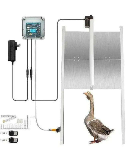 Automated Poultry Coop Door System with Infrared Safety and Timer Control