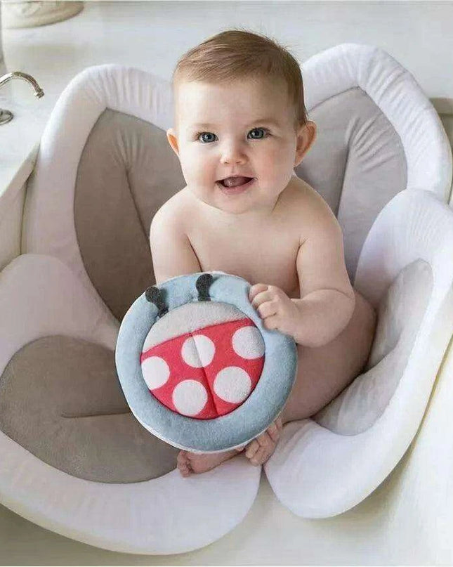 Lotus Dream Baby Bath Mat - Foldable Floral Serenity