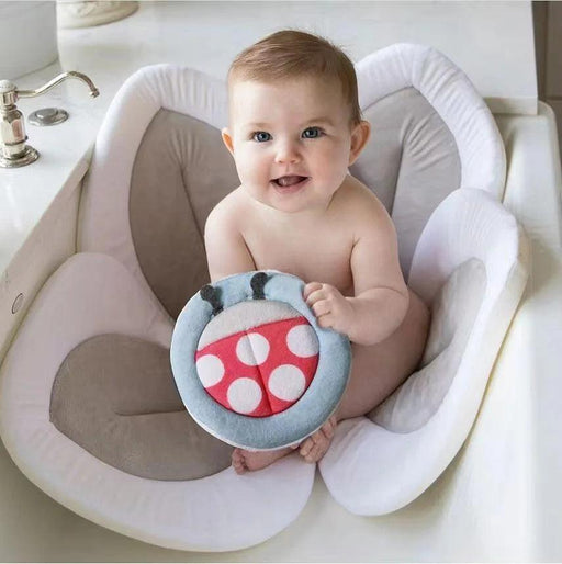 Lotus Dream Baby Bath Mat - Foldable Floral Serenity