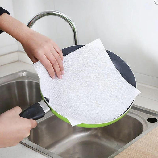 Efficient Kitchen Cleaning Cloths - Disposable Towels for Mess-Free Surfaces