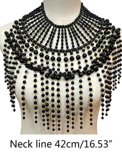 Pearl Elegance Choker and Body Chain Set