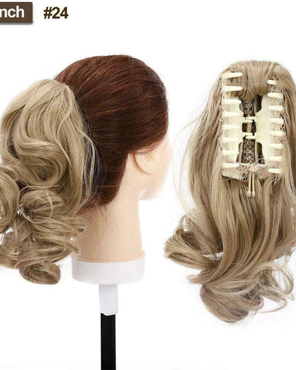 Effortless Glamour Long Wavy Clip-In Ponytail Extension for Instant Transformation