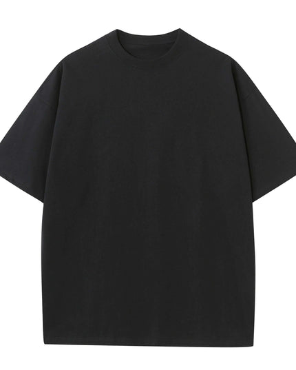 Personalized Heavyweight Cotton Oversized Tee for All - Custom 250GSM Short Sleeve Tops with Your Unique Design