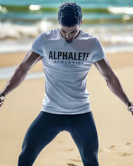 Trendy Graphic Print Muscle Tees for Men - Slim Fit Cotton Workout and Casual Shirts