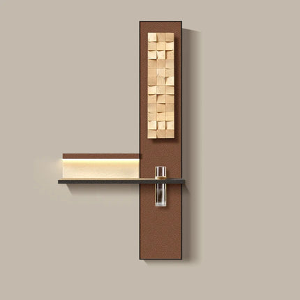 Solid Wood LED Corridor Wall Mural Lamp