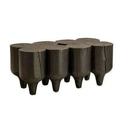 Unique Irregular Luxury Wooden Coffee Tables - Minimalist Side Tables with Complimentary Shipping for Stylish Home Decor