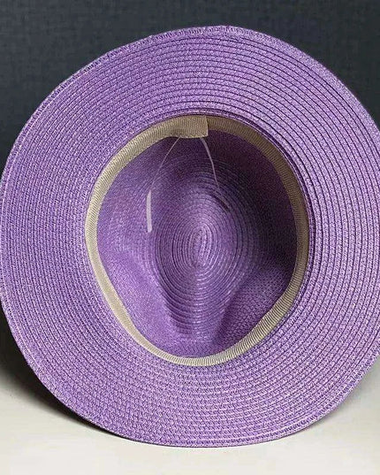 Chic Macaron White Straw Hat for Summer Travel - Essential Sun Protection for Beach Days 2023