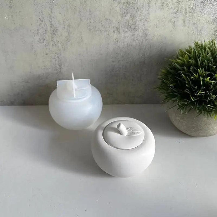 Fruit-Shaped DIY Silicone Candle Jar Mold for Jewelry Storage and Home Decor