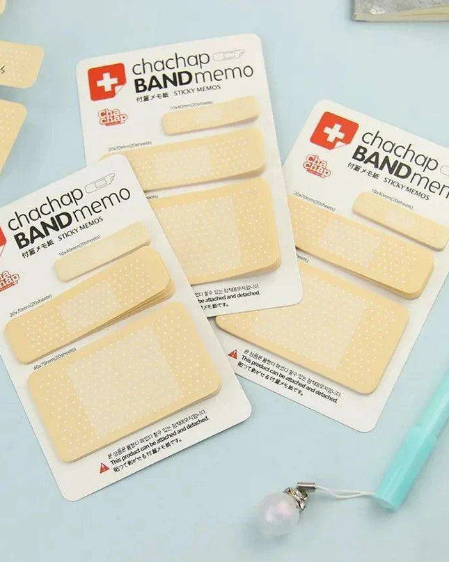 Whimsical Band-Aid Sticky Note Pads - Perfect for Cute Stationery Lovers